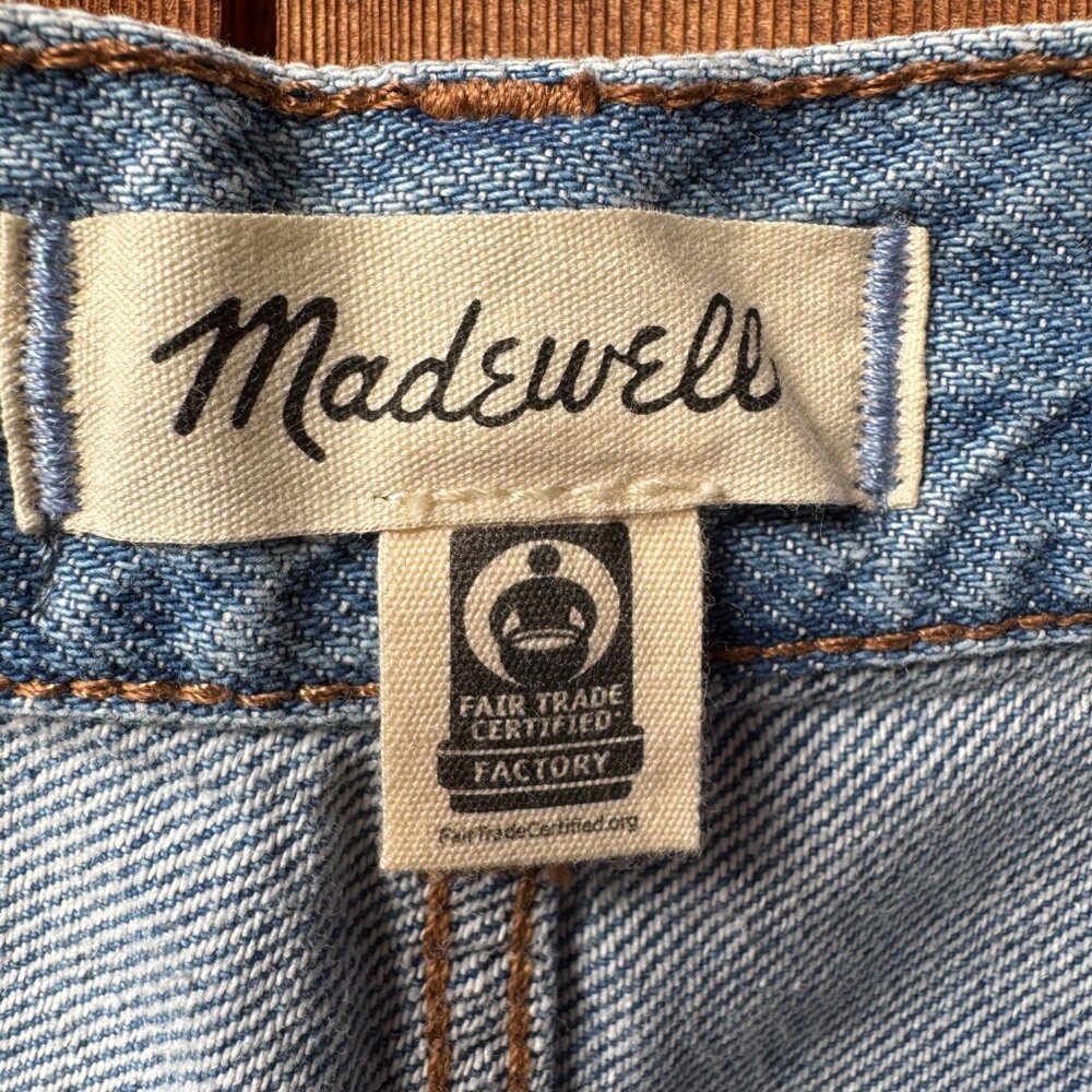 Madewell Vintage Light Blue Denim Drawstring Superwide Leg Jeans in Women's 29 - Picture 3 of 13